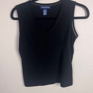 Evan picone petite black tank top